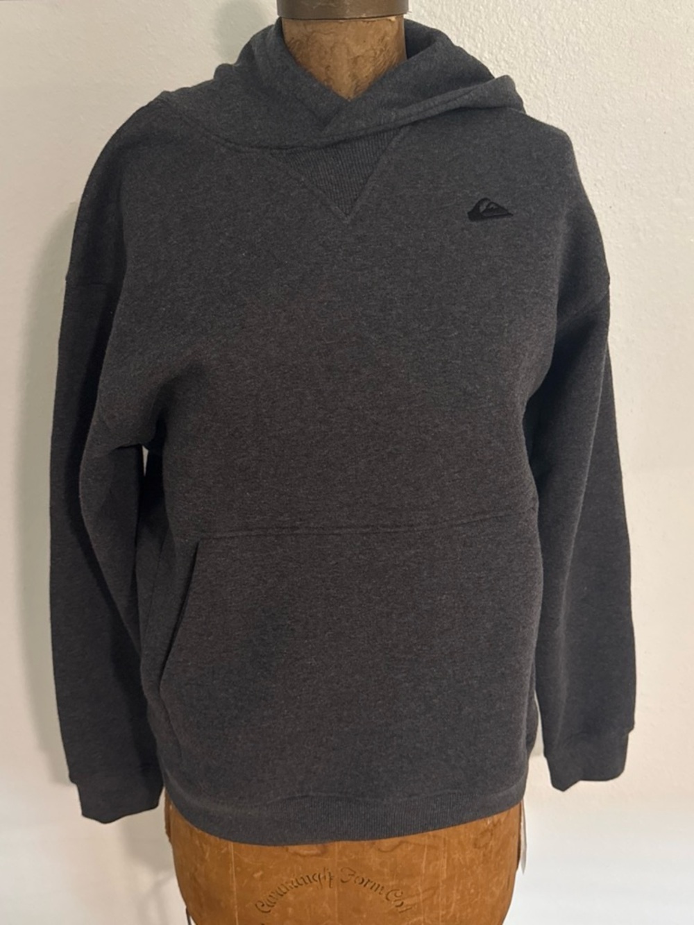 NWT Quiksilver Charcoal Hooded Pullover Sweatshirt